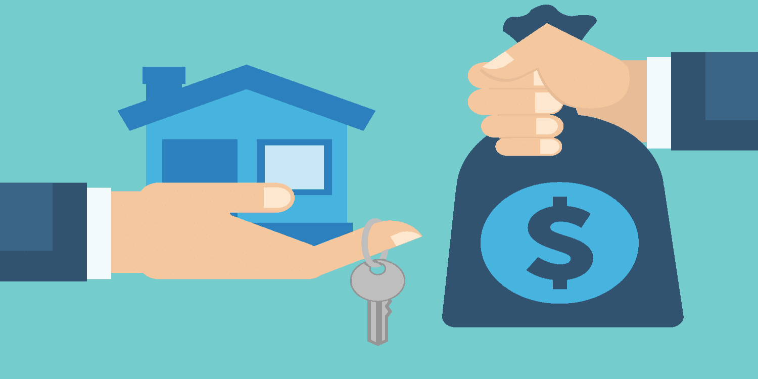 Cash real estate buyer illustration